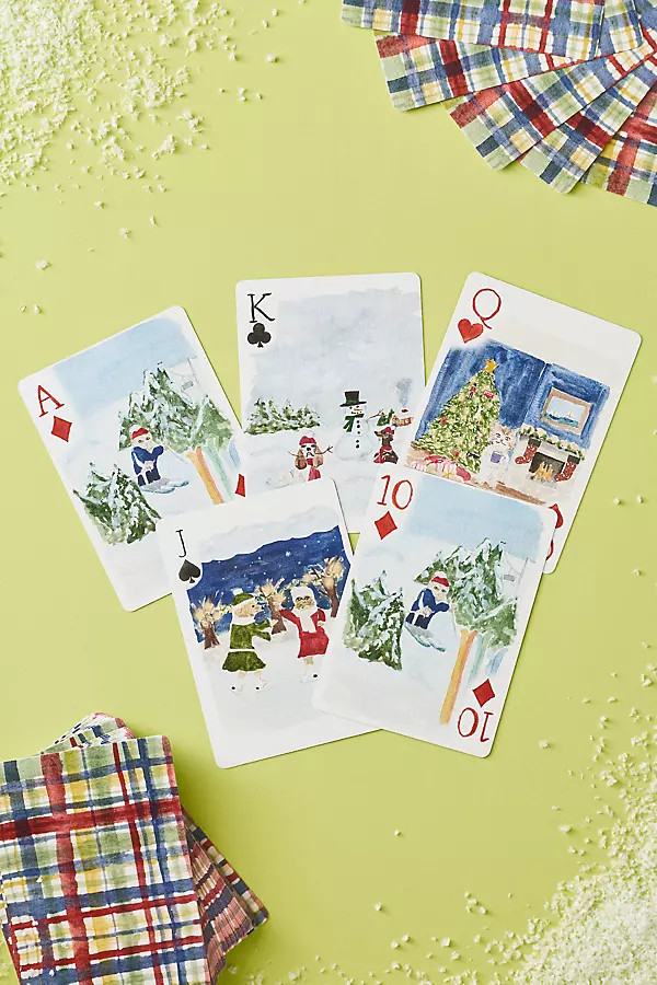 Holiday-Themed Playing Cards | Anthropologie (US)