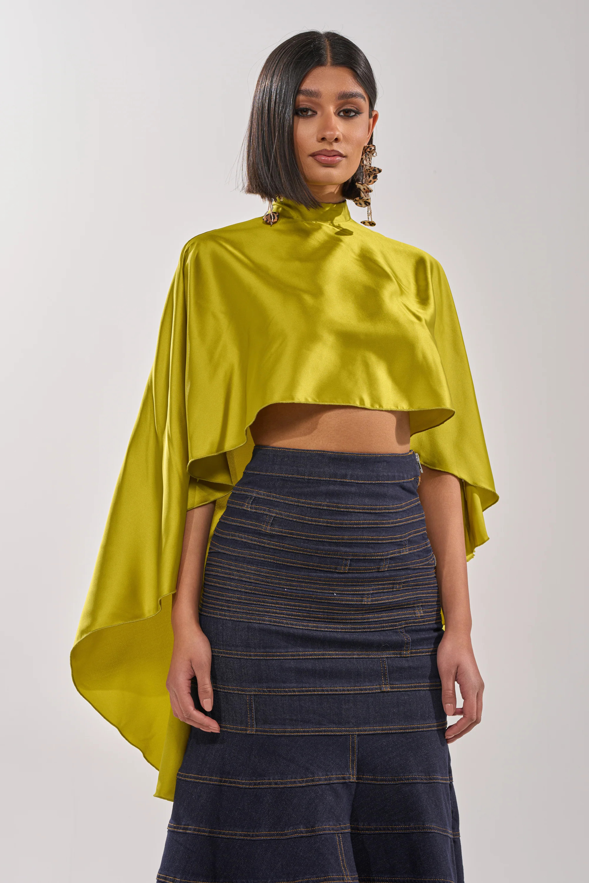 BABY MAKE A MOVE BLOUSE IN CHARTRUESE | AKIRA