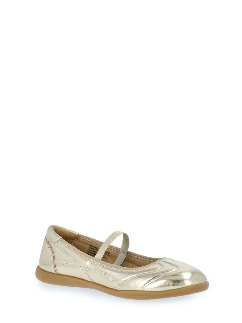 No Boundaries Sporty Mary Jane Flats, Women's - Walmart.com | Walmart (US)