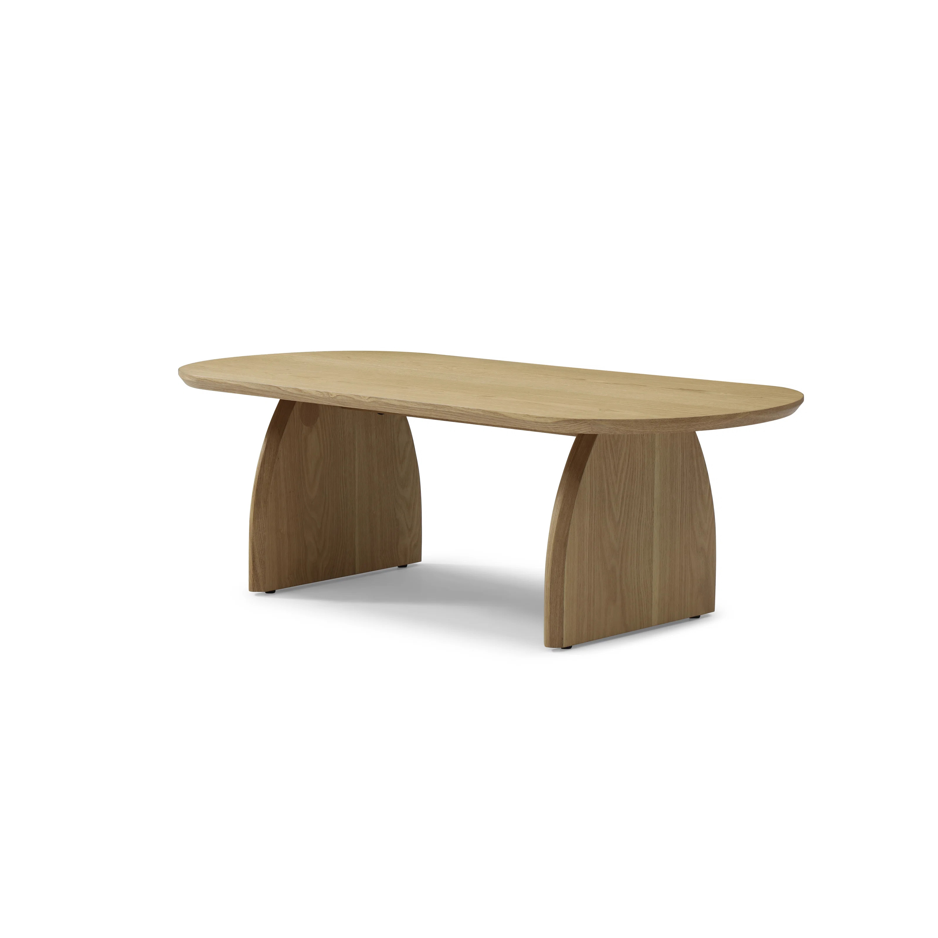 NFusion Stephen Scandinavian Elegance Coffee Table with Elliptical Top and Arc Legs | Wayfair | Wayfair North America