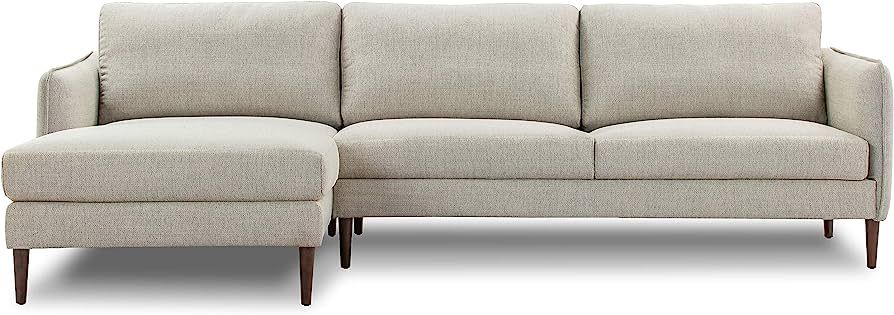 POLY & BARK Latta Left-Facing Sectional Sofa, Twill Stone | Amazon (US)