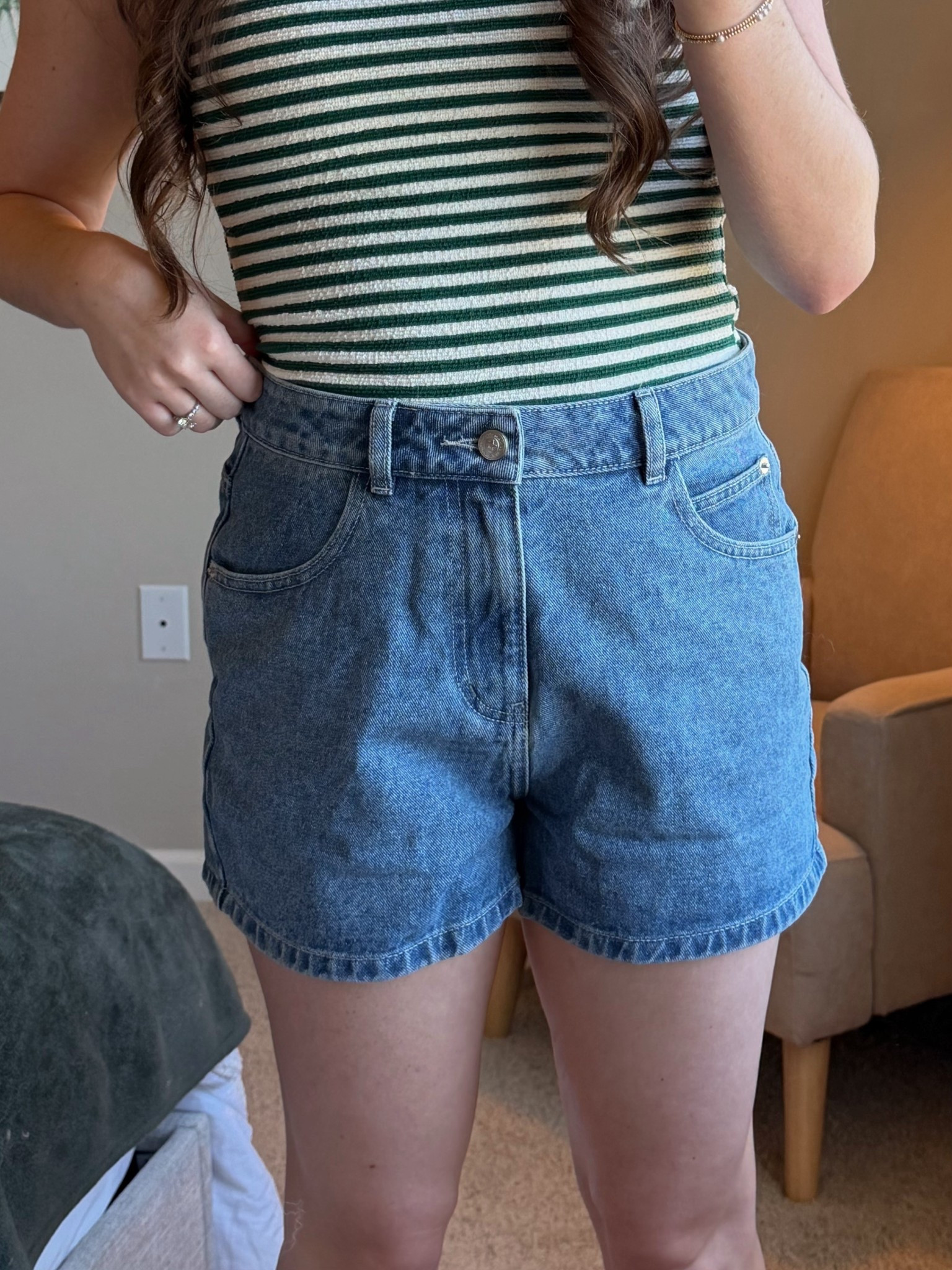 favorite everyday Jean shorts 🫶🏼 wearing a size 6!

#LTKootd