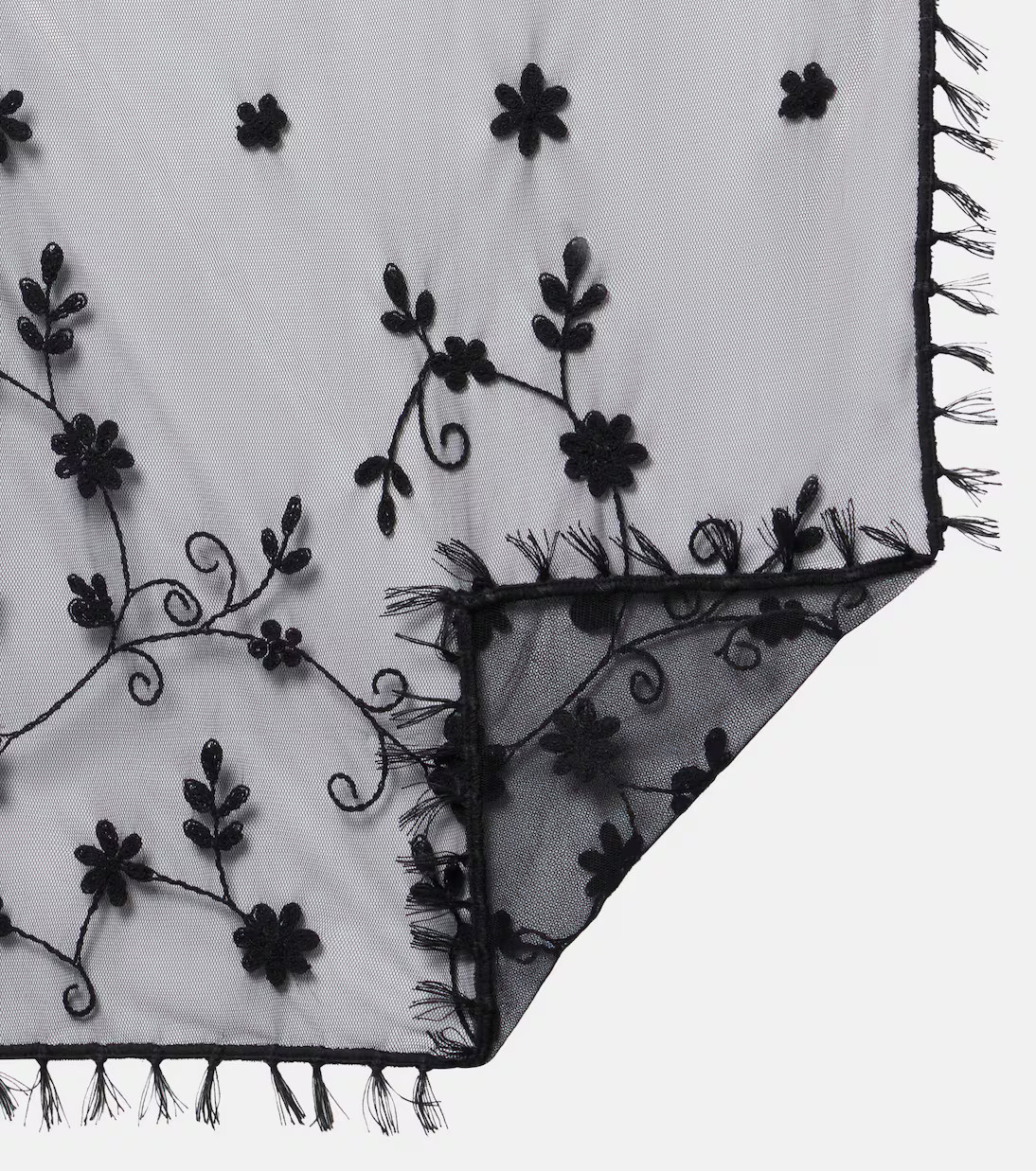 Floral embroidered tulle scarf | Mytheresa (UK)