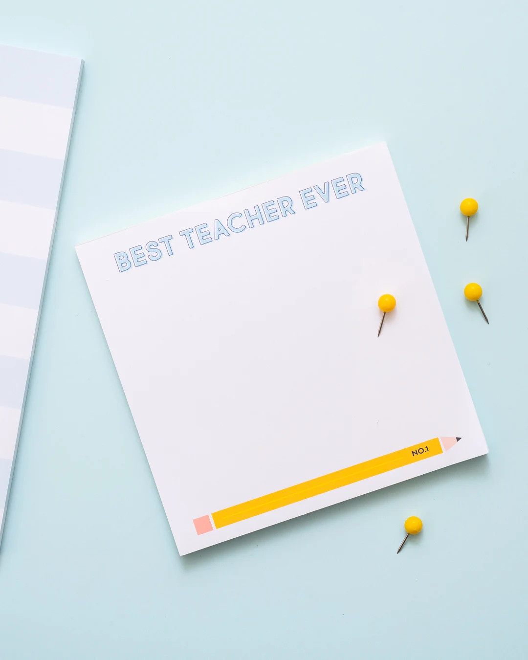 Best Teacher Ever Notepad, Teacher Gift, Appreciation Gifts, Kids Notepad, Pencil Notepad, End of... | Etsy (Global)