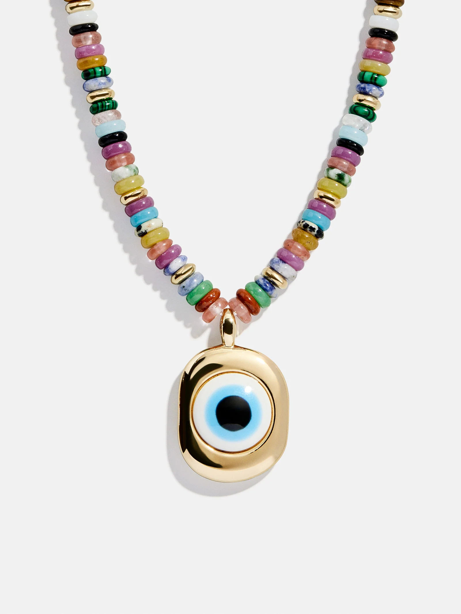 Amaris Semi-Precious Evil Eye Necklace - Amaris Evil Eye Necklace | BaubleBar