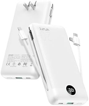 VRURC Power Bank 20000mAh, Fast Charging Portable Charger USB C,4 Output 2 Input Travel Essential... | Amazon (US)