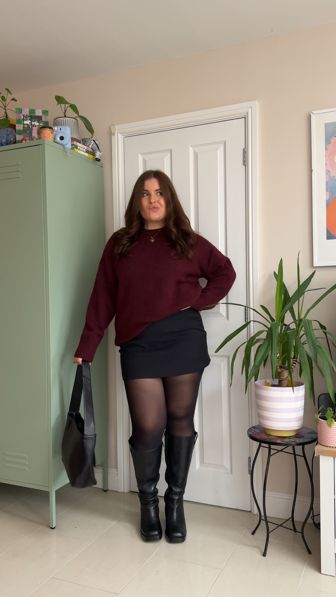 In wear an L in the burgundy jumper and an L in the skort!

#LTKmidsize #LTKcurves #LTKautumn