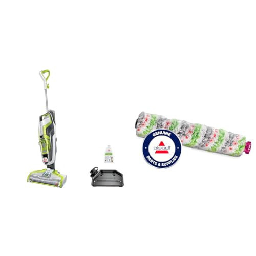 Bundle of Bissell CrossWave Floor and Area Rug Cleaner, Wet-Dry Vacuum, 3888A, Green + BISSELL Tangle-Free Crosswave Multi-Surface Pet Brush Roll, White - 2460 | Amazon (US)