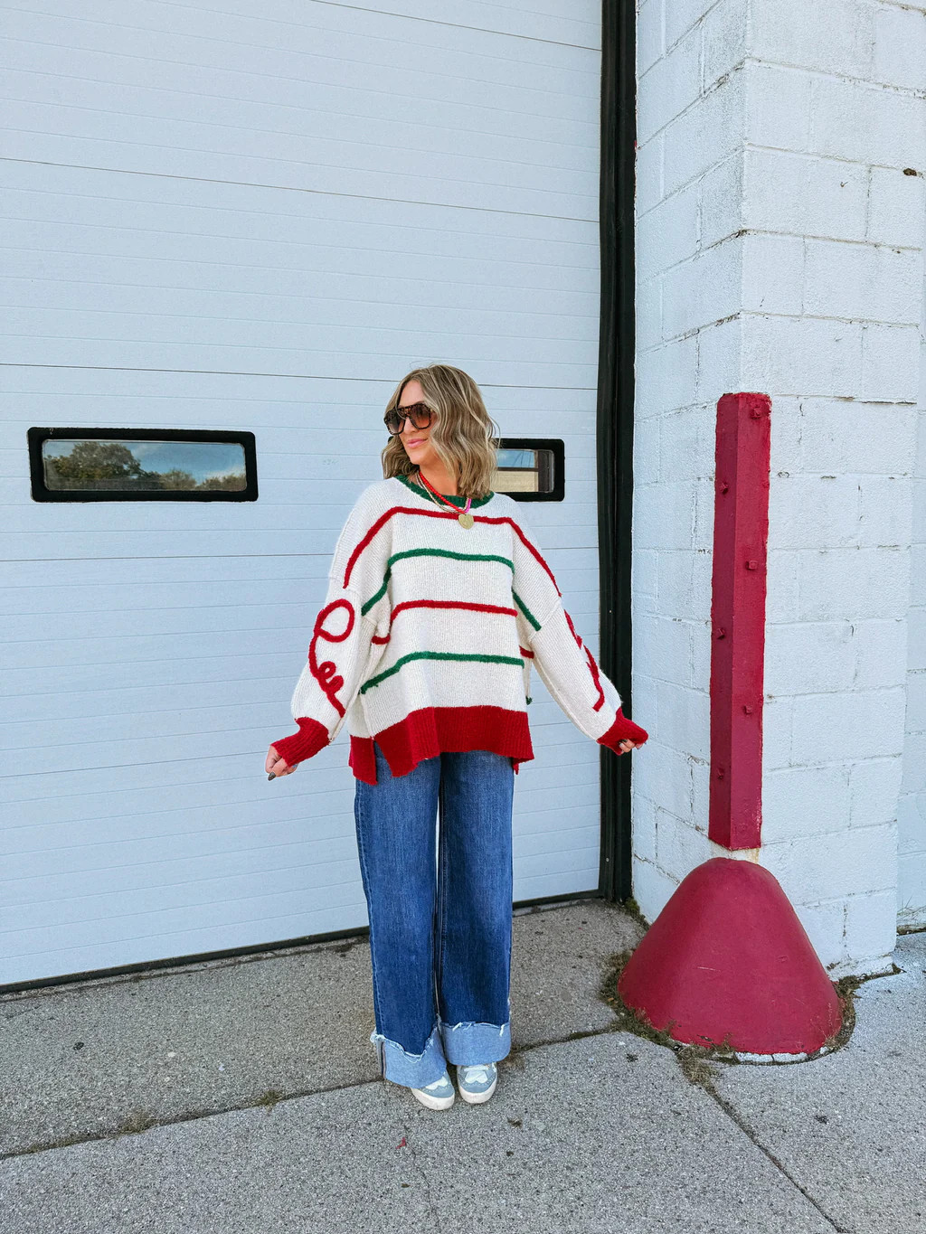 curling ribbon sweater | Etta+East