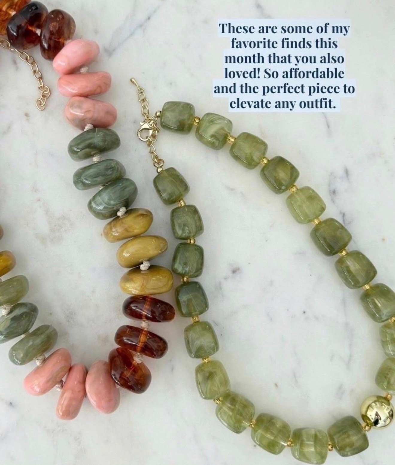 So many adorable fall bead necklaces linked below ⬇️