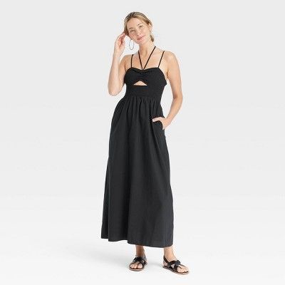 Women's Smocked Cut-Out Maxi Sundress - Universal Thread™ | Target
