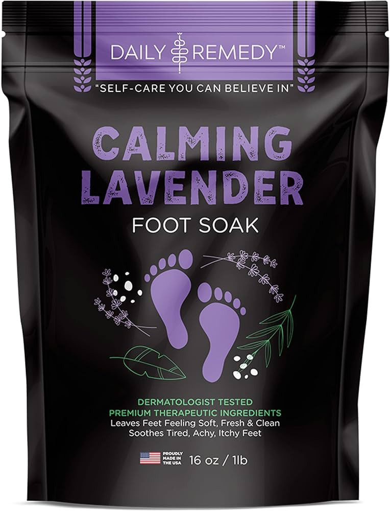 Calming Lavender Foot Soak with Epsom Salt, Made in USA, Foot Soak Soothes Sore Tired Feet, Athle... | Amazon (US)