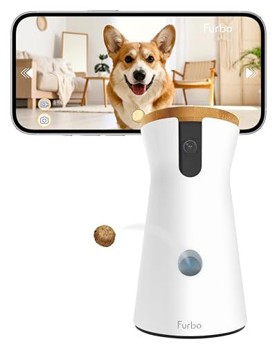 Furbo 360° Dog Camera: Pet Security Cam w/Barking Alerts, Rotating View, Treat Toss w/Phone App, Smart Home Puppy Monitoring, 2-Way Speaker, No Subscription Needed. Standard See, Talk, & Toss Features | Amazon (US)
