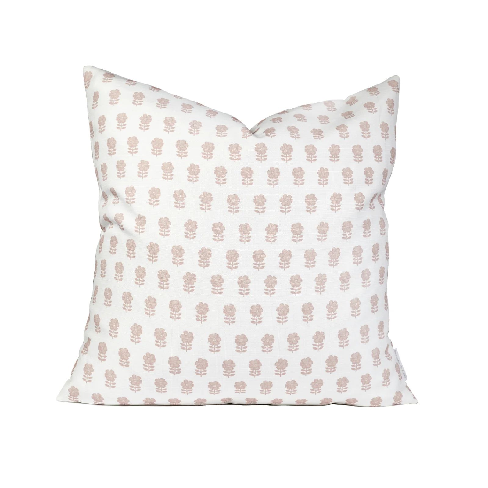 Lulu Floral Pillow in Dusty Pink | Brooke and Lou