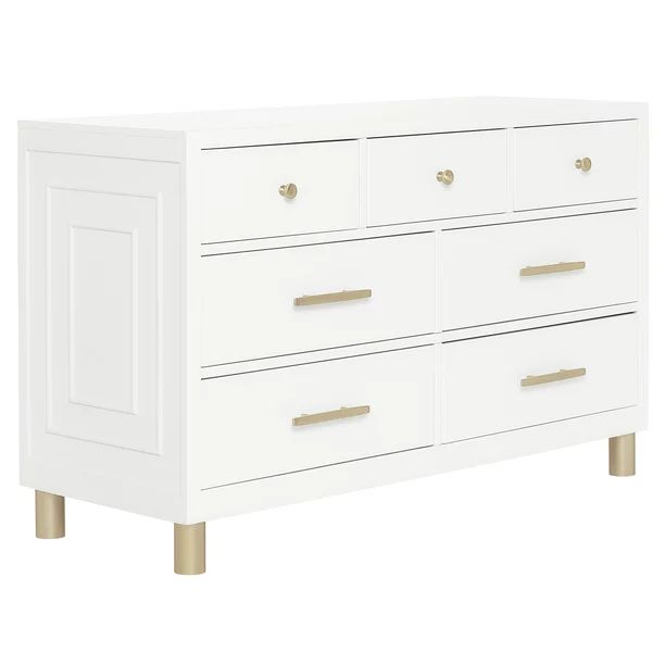 Evolur Loft Double Dresser ,White - Walmart.com | Walmart (US)