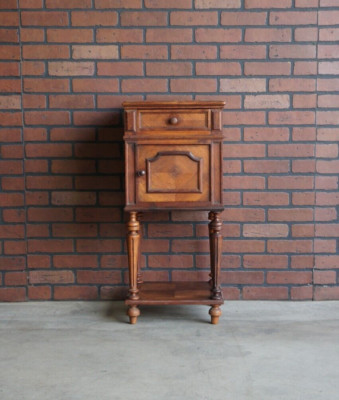 Antique French Regency Marble Top Nightstand ~ Bedside Table ~ French Side Table | eBay US