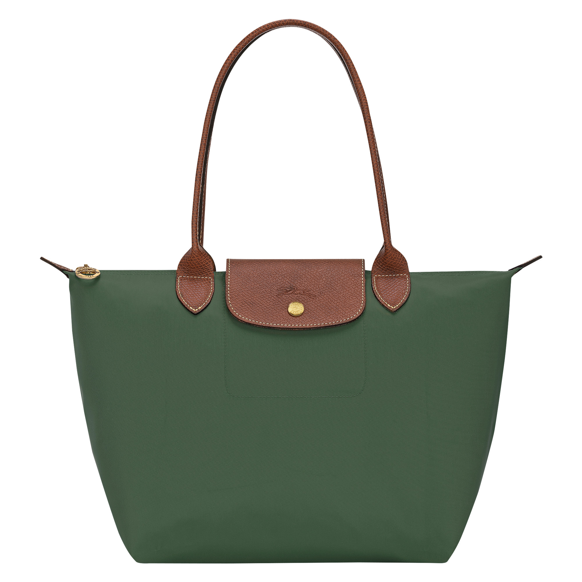 Le Pliage Original M Tote bag British Green - Recycled canvas | Longchamp US | Longchamp