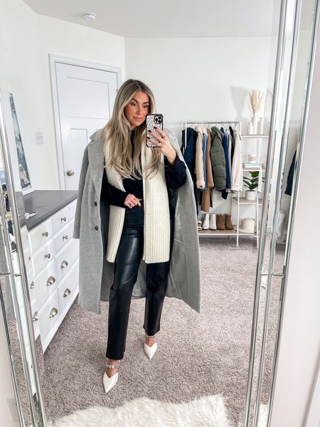 Aritzia is up to 50 off almost everything!!! I’m so in love with these new pieces I picked up! 😍 wearing a xs in the coat and sweater and size 2 short in the Melina pant! #aritziapartner 

#LTKCyberWeek #LTKSeasonal #LTKsalealert