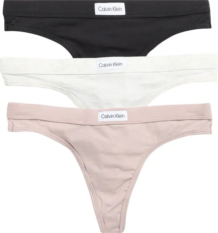 Calvin Klein Assorted 3-Pack Thongs | Nordstromrack | Nordstrom Rack