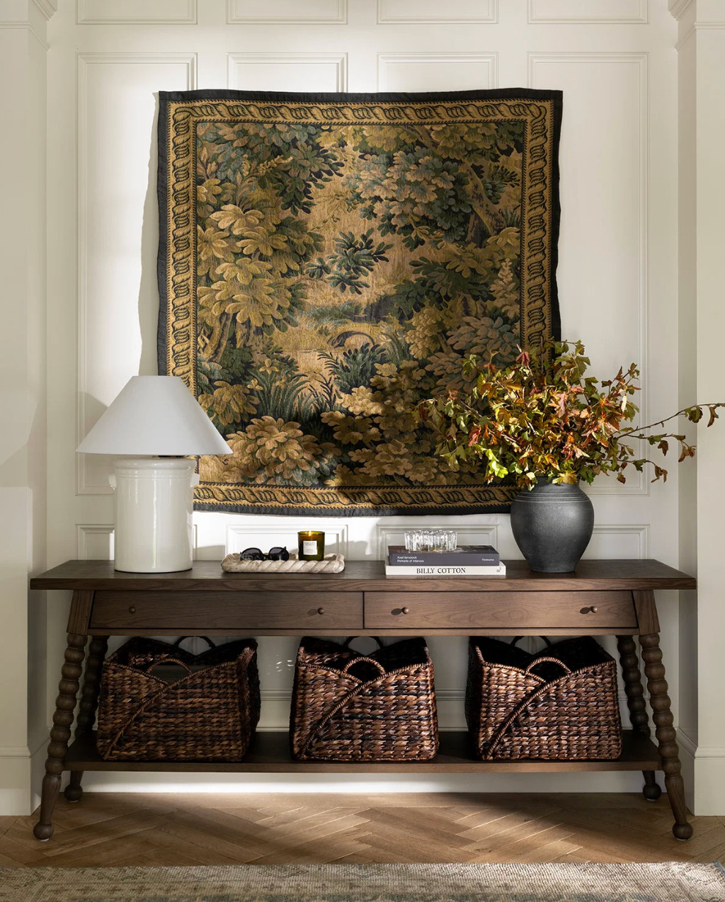 Entryway, lamp, vase, console, basket, tray  

 #LTKmomlife #LTKSeasonal #LTKHome