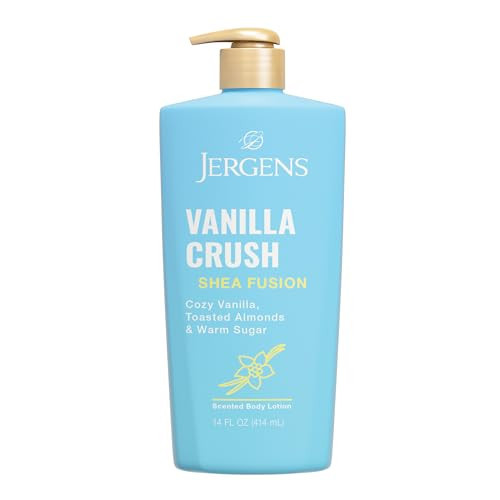 Jergens Shea Fusion Vanilla Crush Body Lotion, Moisturizer with Shea Butter & Vitamin E, 14 Fl Oz | Amazon (US)