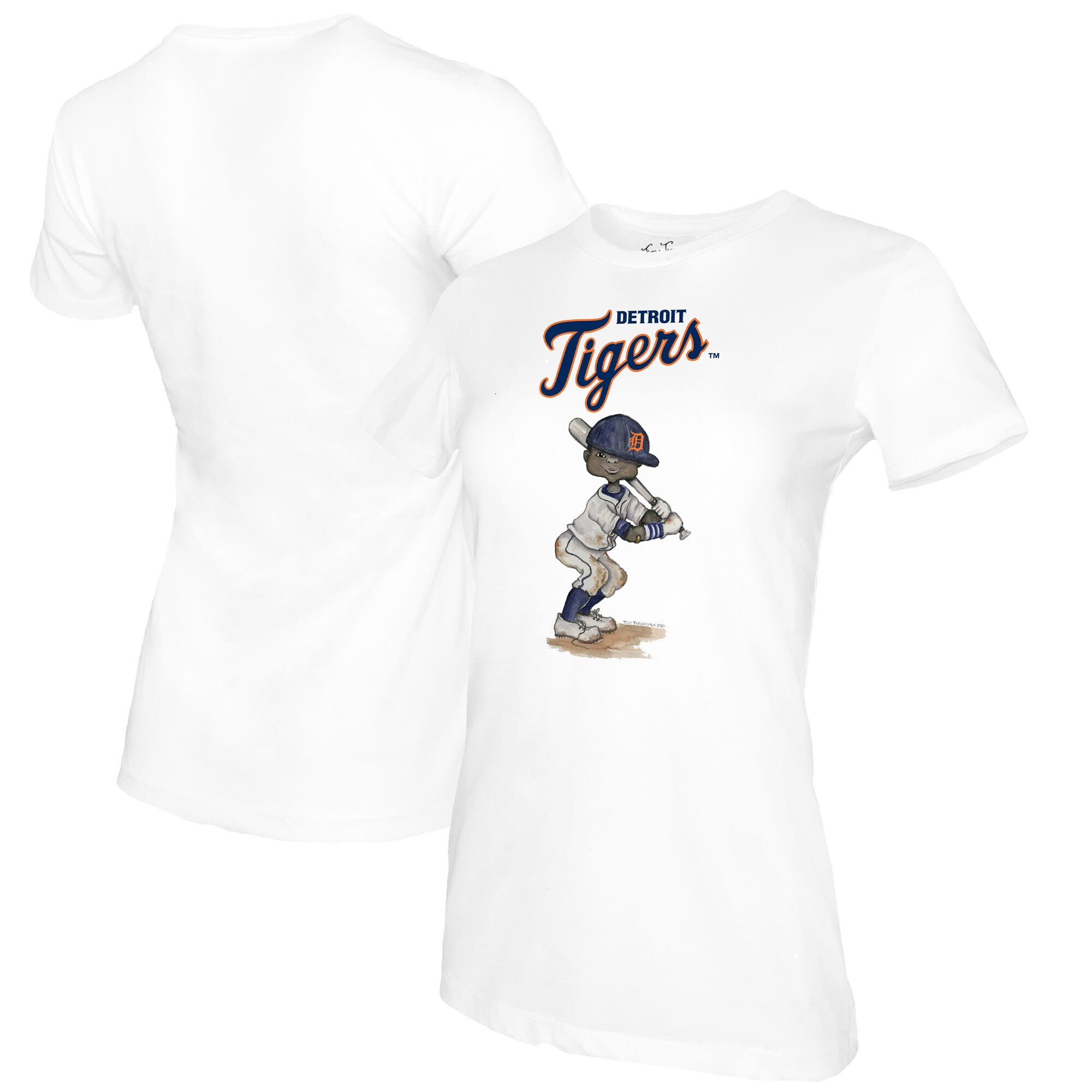 Detroit Tigers Tiny Turnip Women's James T-Shirt - White | Fanatics