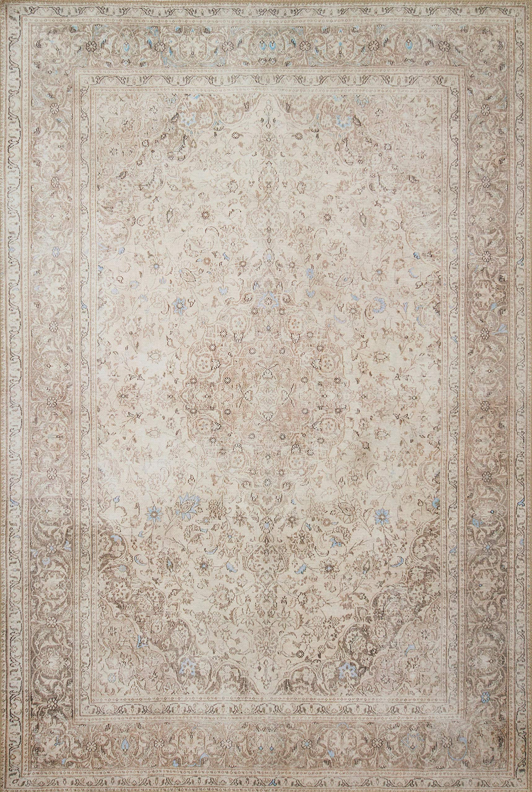 Loloi II Loren Sand/Taupe 7'-6" x 9'-6" Area Rug | Amazon (US)