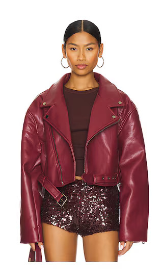 Staten Island Jacket in Mulberry | Revolve Clothing (Global)