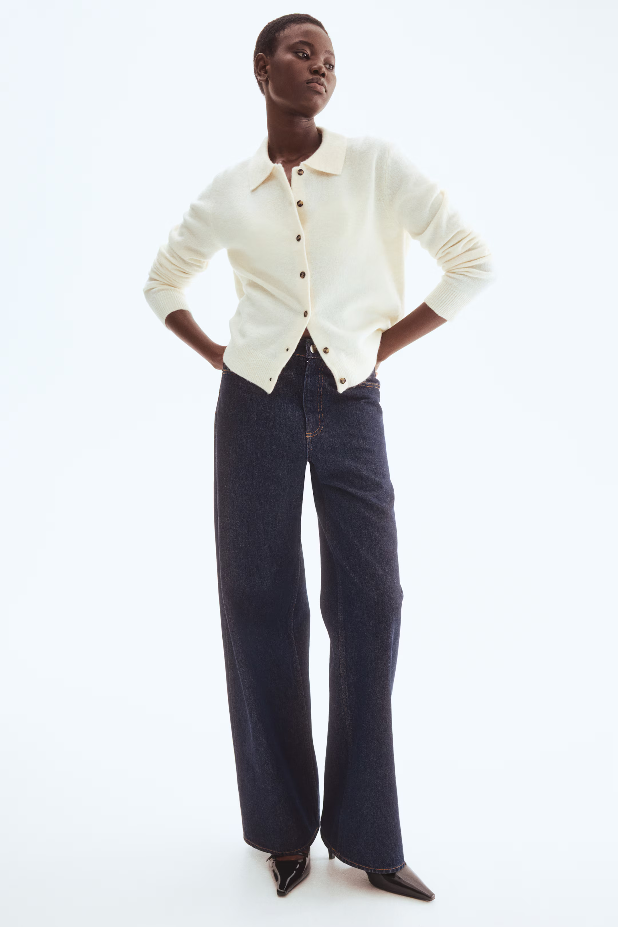 Collared cardigan | H&M (UK, MY, IN, SG, PH, TW, HK)