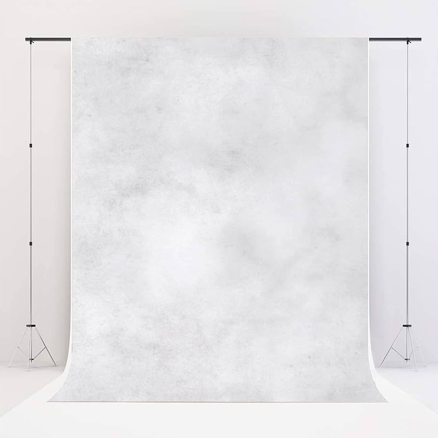 Kate 6.5x6.5ft Light Grey Backdrops Grey White Video Backdrop Abstract Photography Backdrops Port... | Amazon (US)