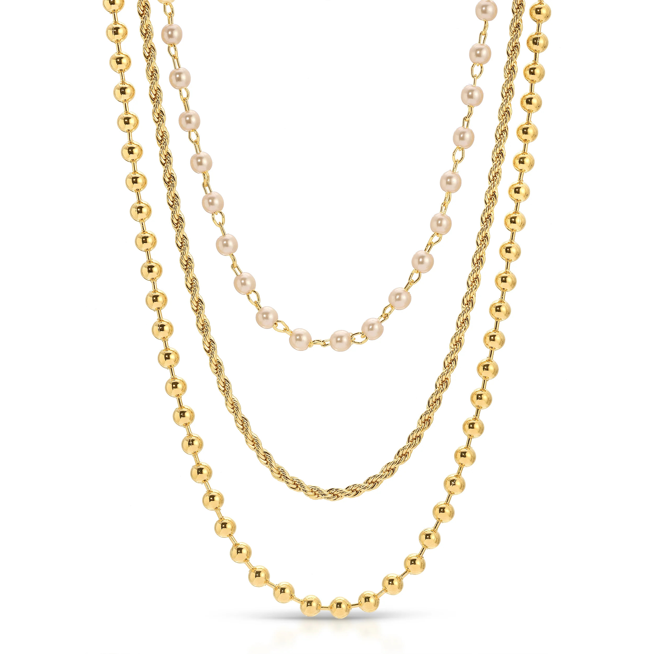 Pearl Trio Necklace | Joy Dravecky