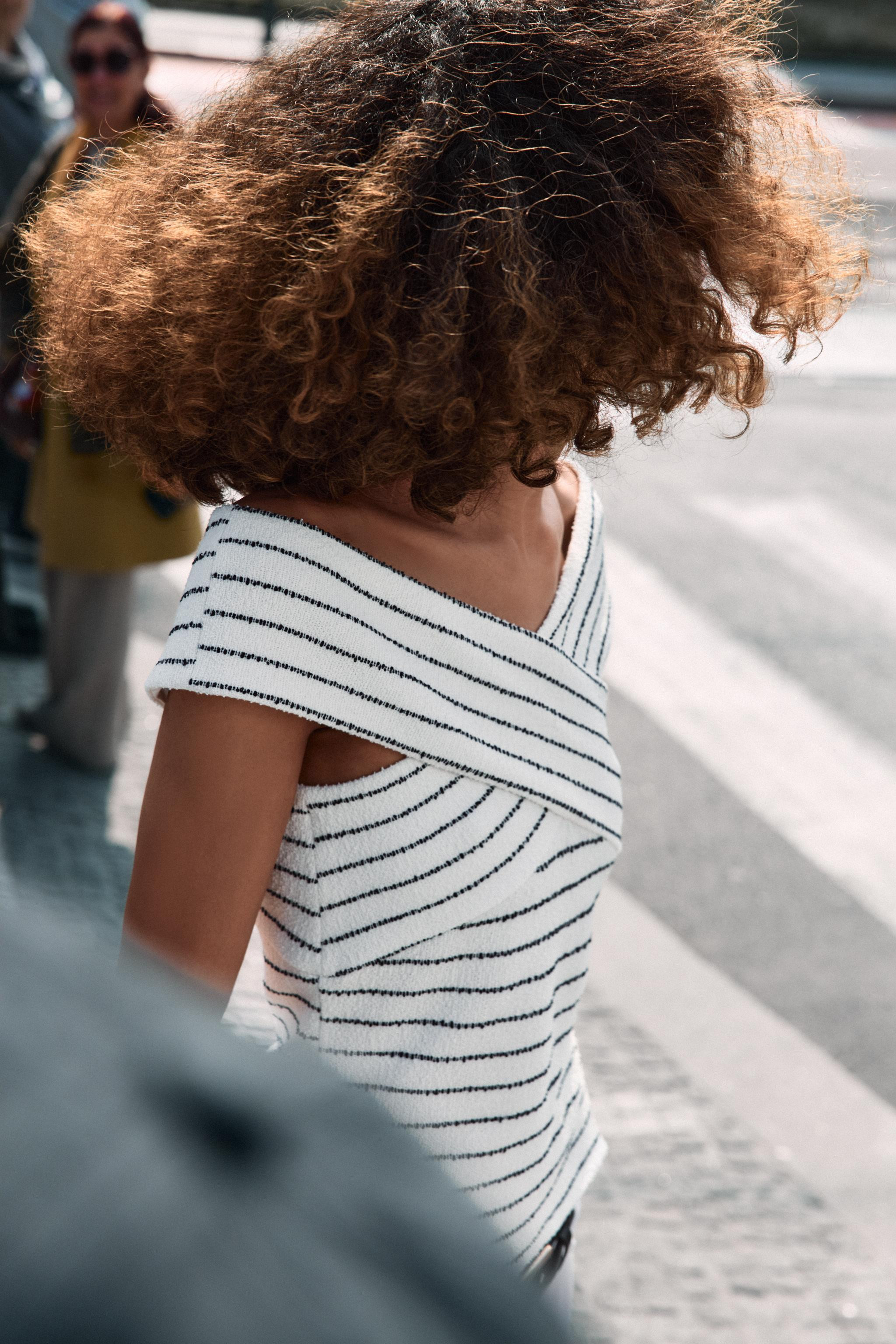 BOUCLÉ WRAP TOP | Zara US