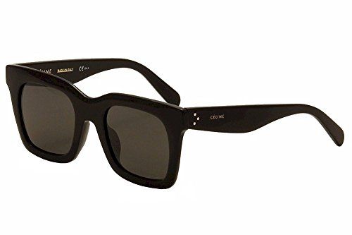 Celine 41411/F/S 807 Black 41411/F/S Square Sunglasses Lens Category 3 Size 50m | Amazon (US)