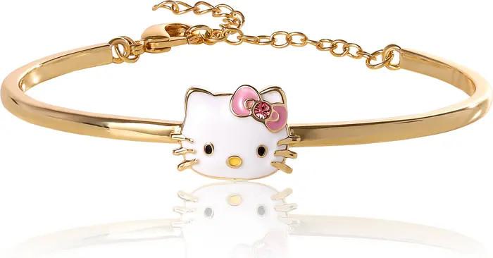 Gold-Tone Enamel Bangle Bracelet | Nordstrom