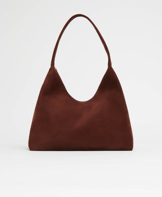 Maxi Candy Hobo - Chocolate Suede | MANSUR GAVRIEL