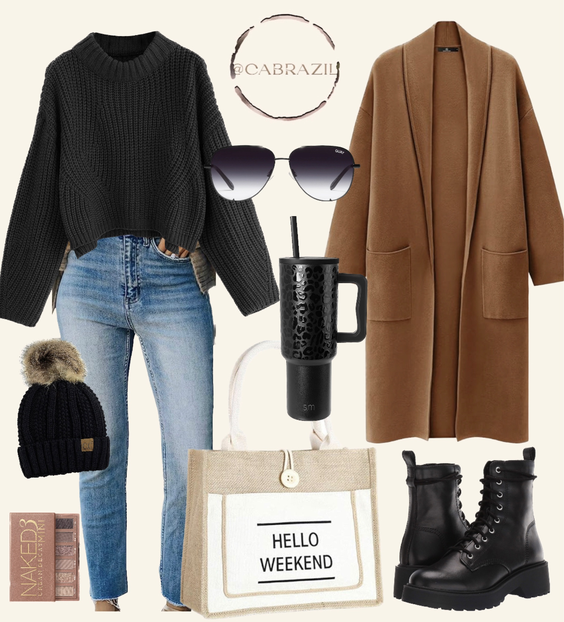 Amazon storefront outfit ready. Black crop sweater and camel coat for the win. I also love the combat boots. 

#LTKstyletip #LTKshoecrush #LTKSeasonal