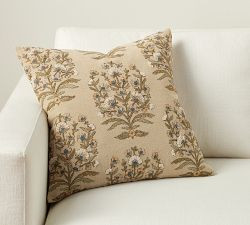 Desiree Floral Embroidered Pillow | Pottery Barn (US)