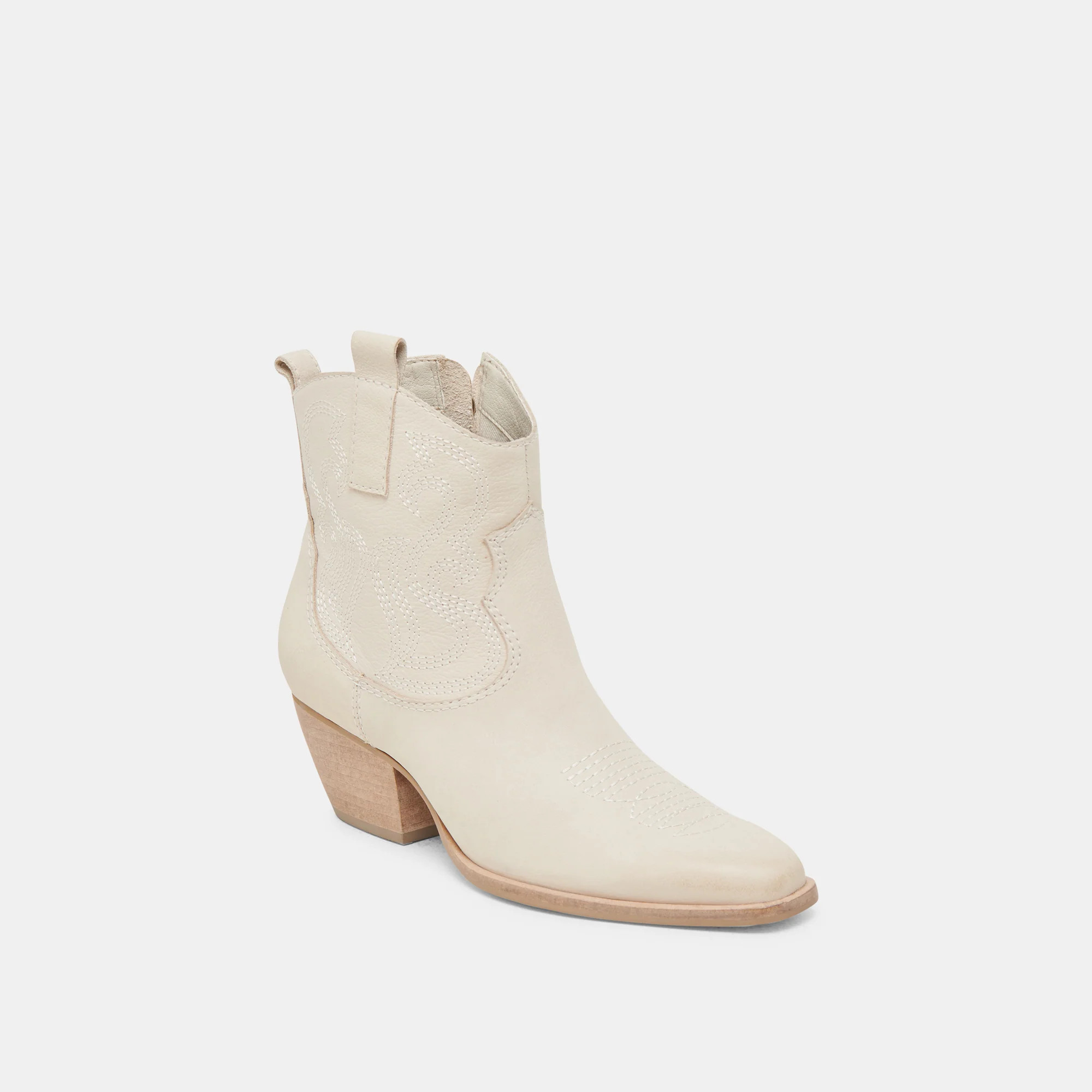 SHANIA BOOTIES IVORY NUBUCK | DolceVita.com