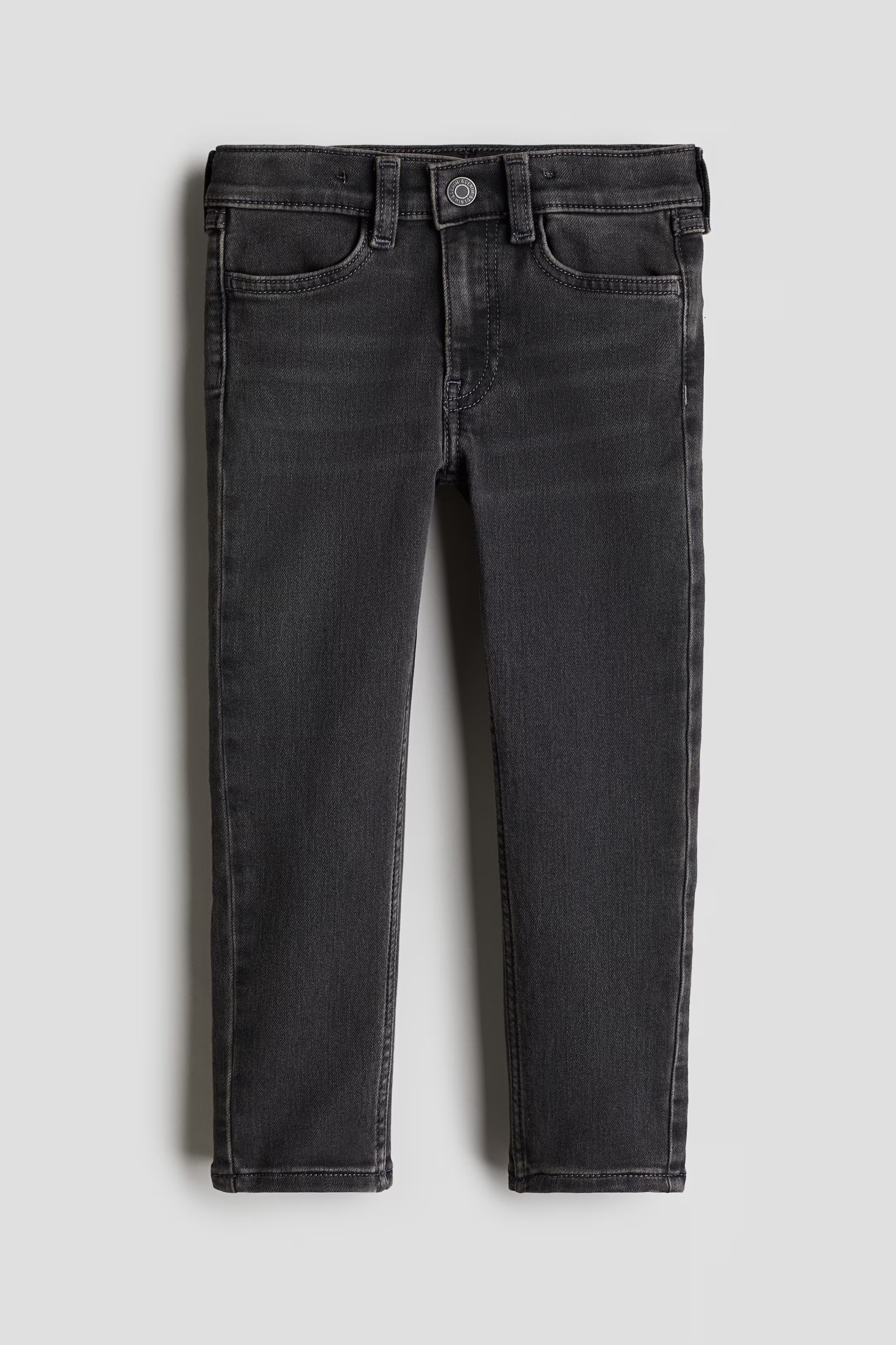 Super Soft Slim Fit Jeans - Regular waist - Long - Denim black - Kids | H&M US | H&M (US + CA)