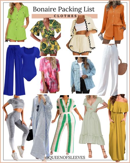 Bonaire Packing List - Clothes! So many great outfits with sleeves for vacation! #FoundItOnAmazon

#LTKSeasonal #LTKTravel #LTKFindsUnder50
