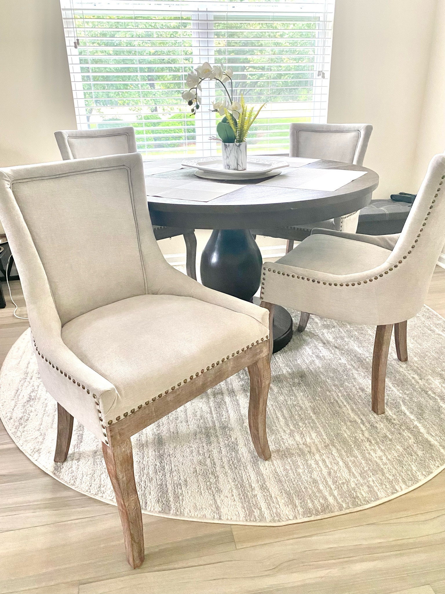 My #kitchen setup. Super simple and matches everything!

These chairs come in sets of two - so remember to split the price in half for each 😊. 

#chairs #kitchenchairs #diningchairs #kitchentable #roundtable #table #homedecor #amazon
#liketkit



#LTKsalealert #LTKhome #LTKfamily