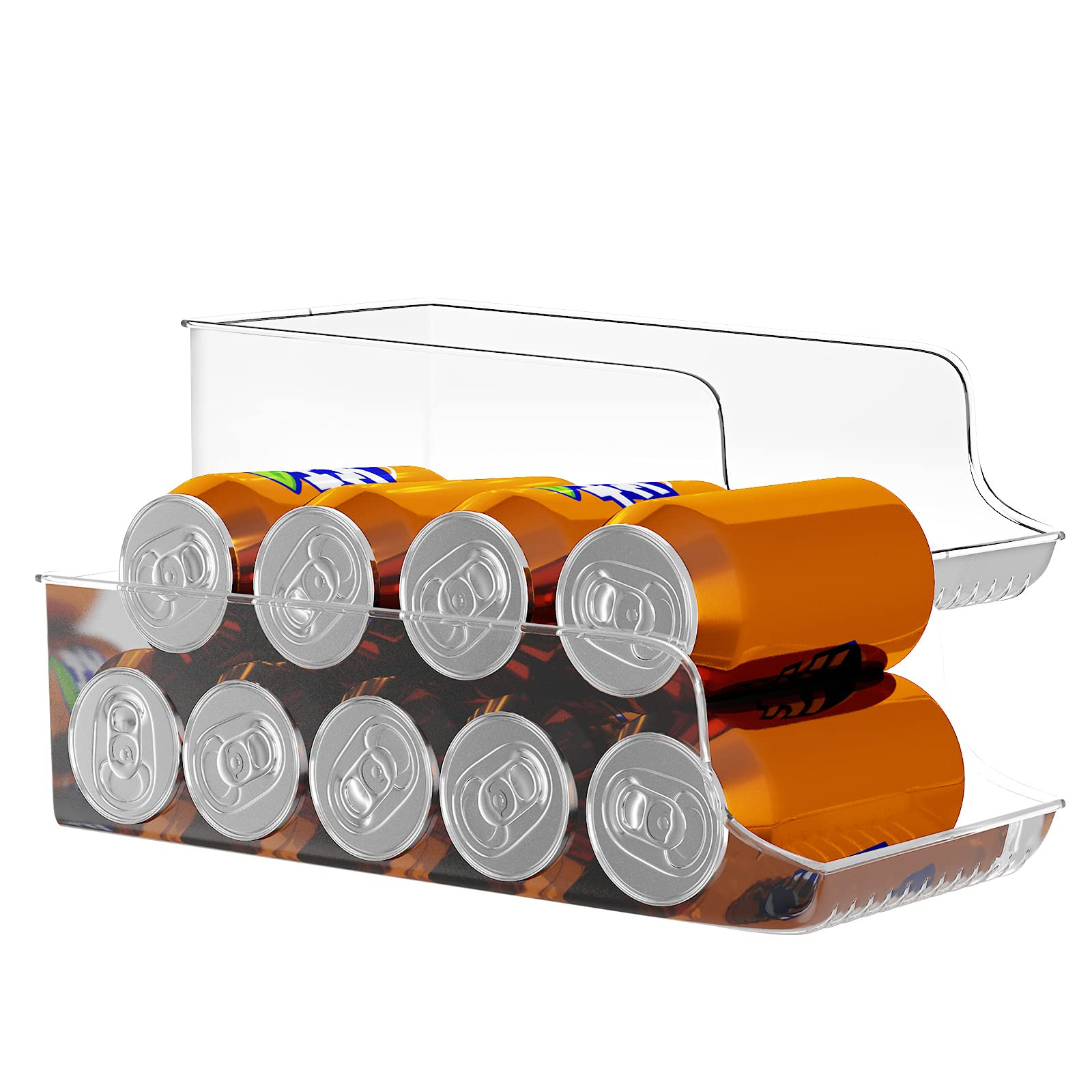 Anawin Refrigerator Organizer, 2 PCS a Set Fridge Organizer Bins for Refrigerator, Clear Plastic Can | Amazon (US)