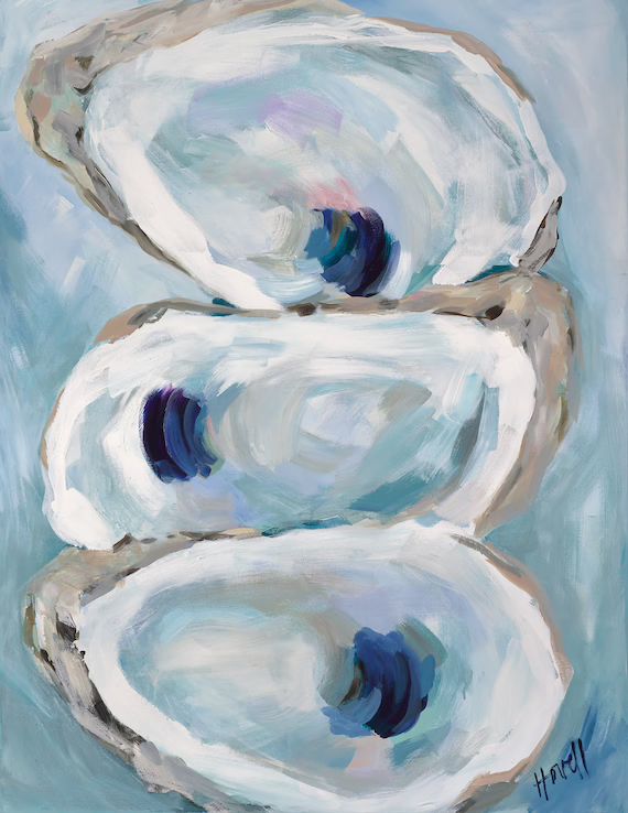 Coastal Oysters Signed Print of Original Acrylic Painting by - Etsy | Etsy (US)