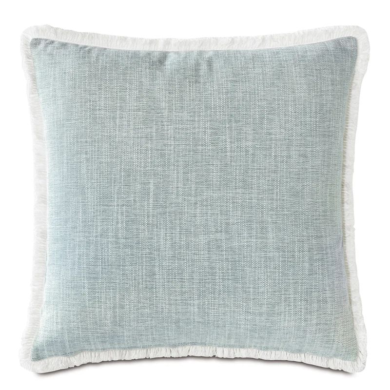 Amberlynn Loop Trim Decorative Square Linen Pillow Cover & Insert | Wayfair North America