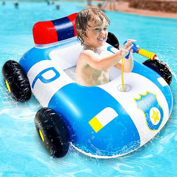 [Water Squirt Guns] Pool Float for Kids 3-11 Years, Fun Blow Up Swimming Pool Toys Inflatable Rid... | Amazon (US)