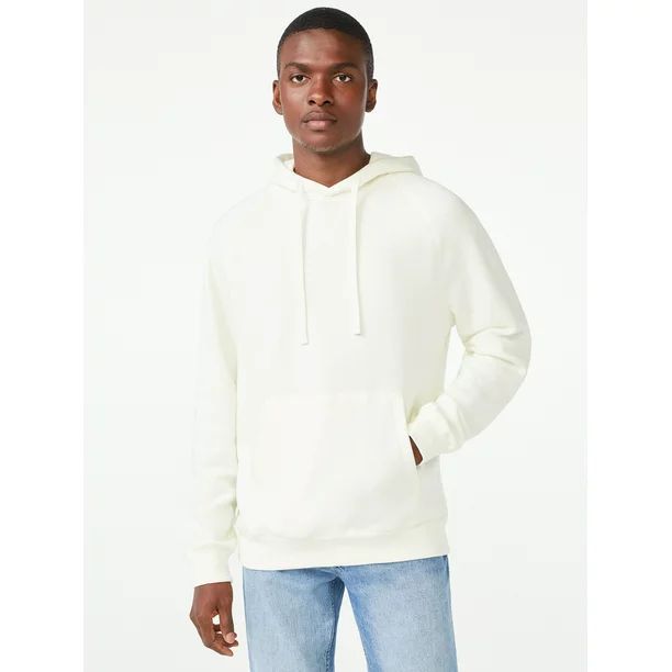 Free Assembly Men's Fleece Raglan Sleeve Pullover Hoodie - Walmart.com | Walmart (US)