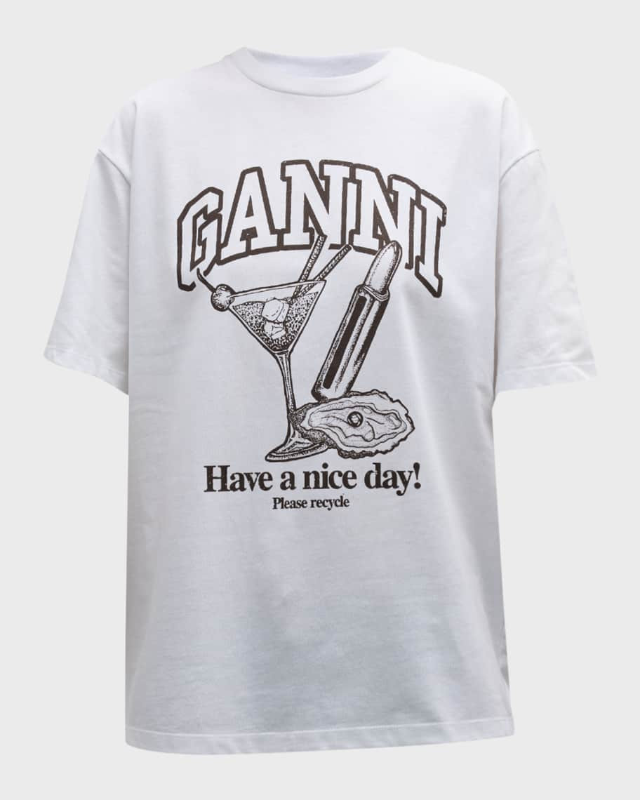 Future Cocktail Drop Shoulder T-Shirt | Neiman Marcus