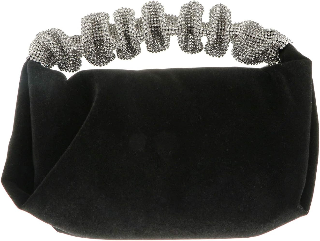 LUOZZY Velour Bag for Women Rhinestone Handbag for Women Delicate Wallet Bag for Evening Party (B... | Amazon (US)