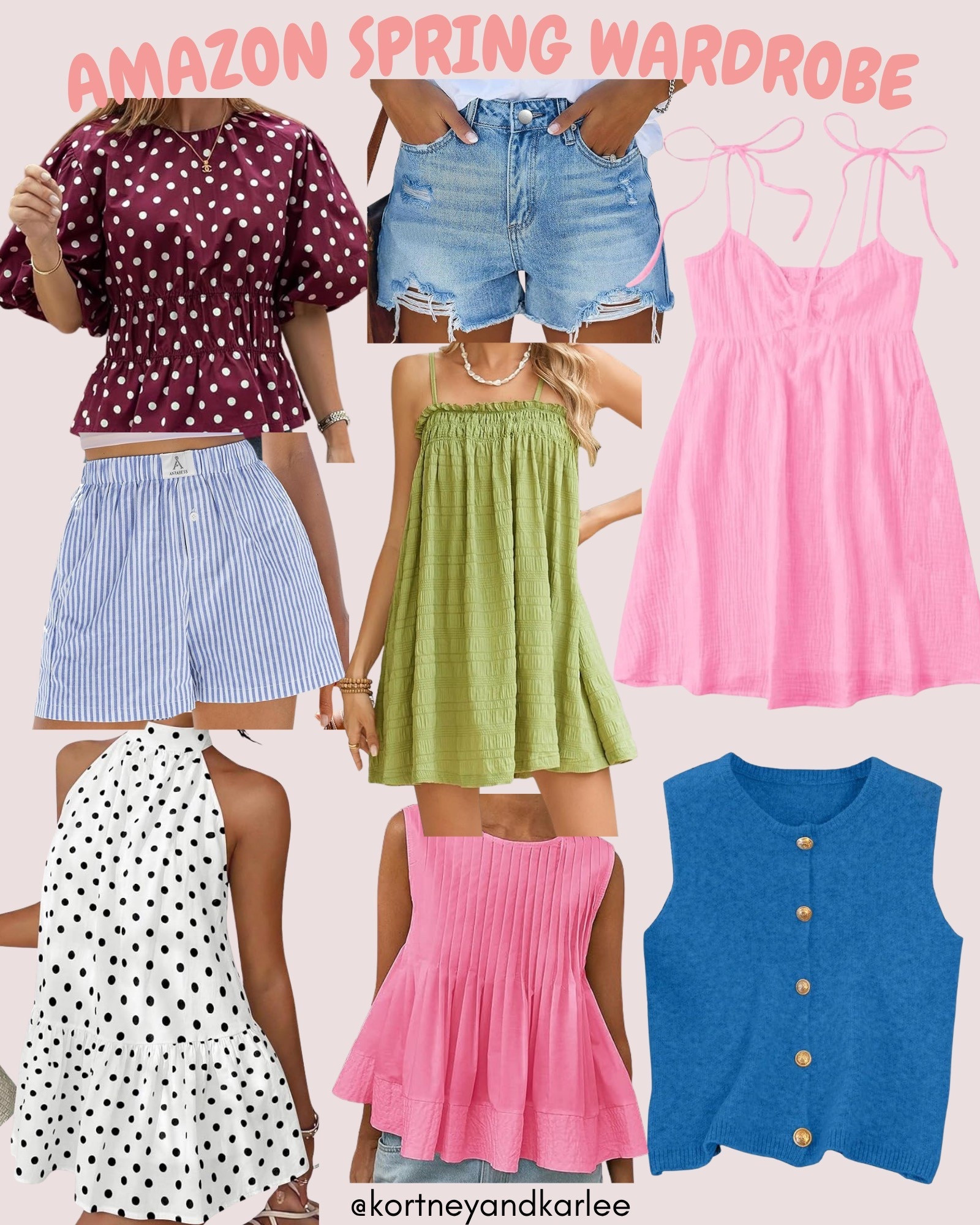 Amazon Spring Wardrobe!

Kortney and Karlee | #kortneyandkarlee #LTKfindsunder50 #LTKfindsunder100 #LTKtravel 