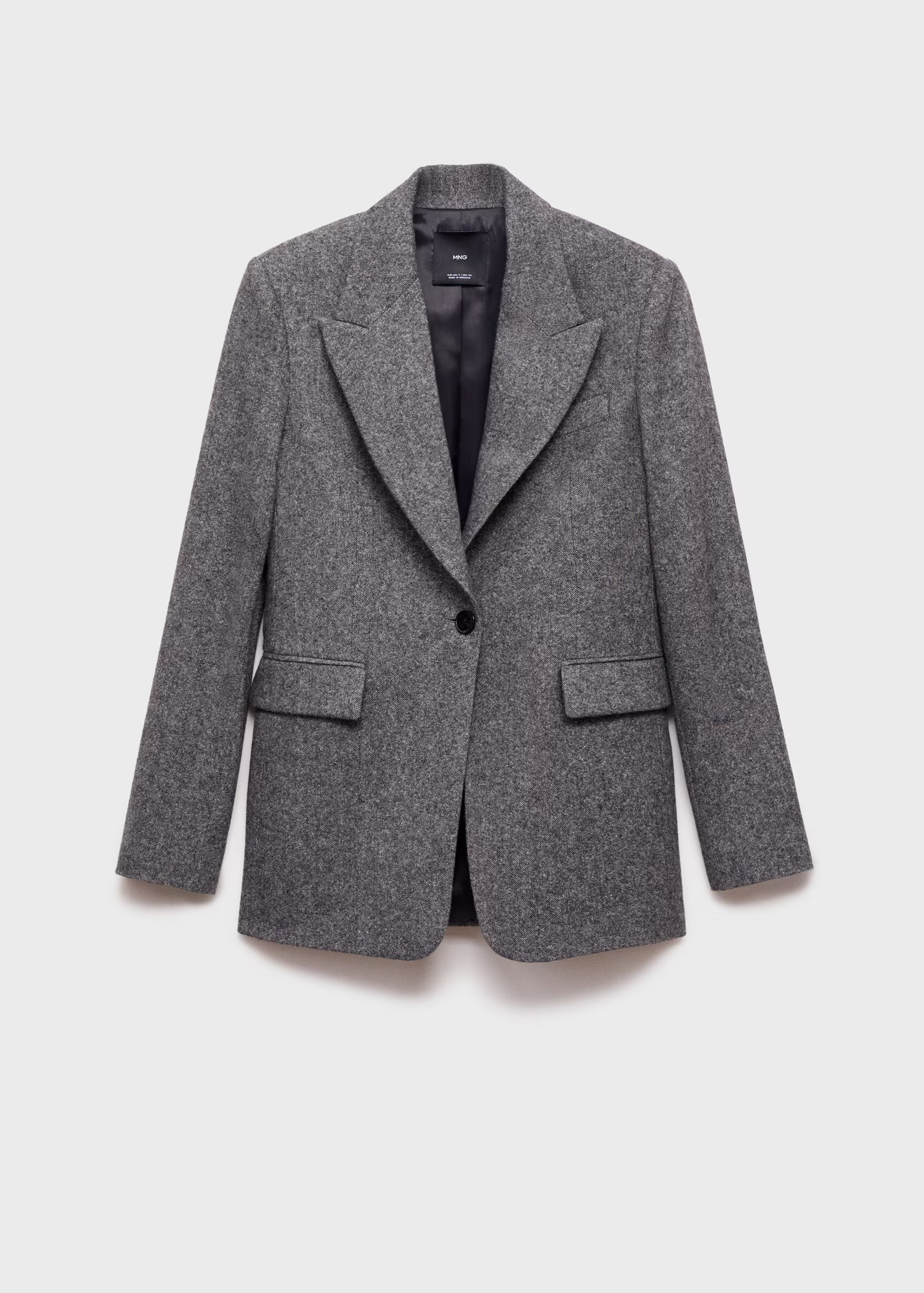 Flecked wool-blend suit blazer - Women | MANGO USA | Mango (US/MX/AU)